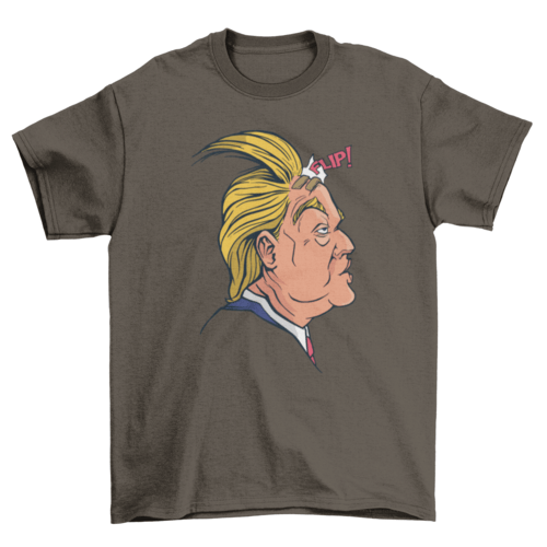 Donald Trump funny hair flip t-shirt - QIVERA VERADonald Trump funny hair flip t-shirtQIVERA VERAéco - responsable