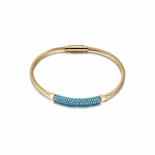 Gemstone Turquoise Bangle - QIVERA VERAGemstone Turquoise BangleQIVERA VERAéco - responsable