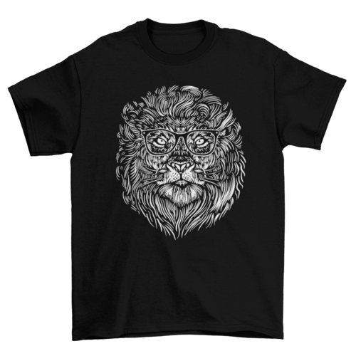 Hipster lion t-shirt - QIVERA VERAHipster lion t-shirtQIVERA VERAéco - responsable