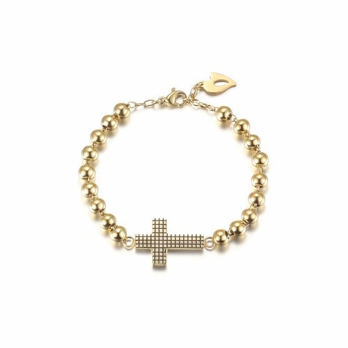 Horizontal cross Beaded Bracelet - QIVERA VERAHorizontal cross Beaded BraceletQIVERA VERAéco - responsable
