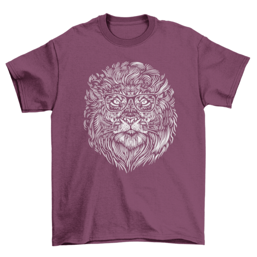 Hipster lion t-shirt - QIVERA VERAHipster lion t-shirtQIVERA VERAéco - responsable