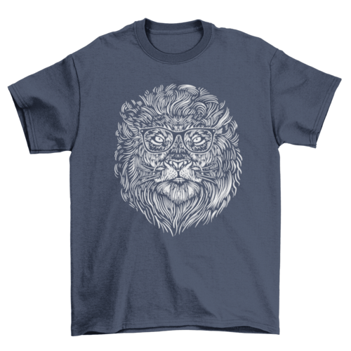 Hipster lion t-shirt - QIVERA VERAHipster lion t-shirtQIVERA VERAéco - responsable