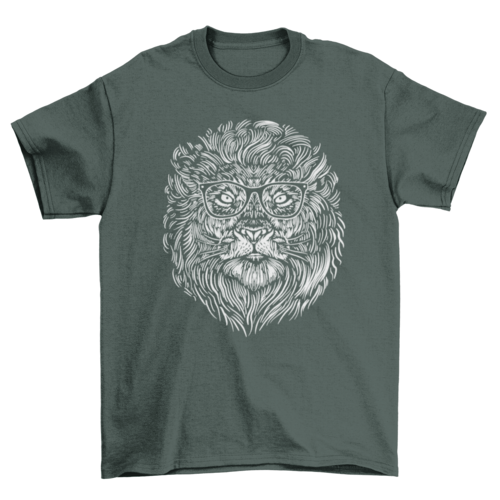 Hipster lion t-shirt - QIVERA VERAHipster lion t-shirtQIVERA VERAéco - responsable
