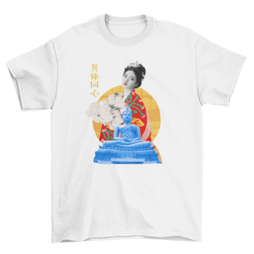 Japanese collage girl t-shirt - QIVERA VERAJapanese collage girl t-shirtQIVERA VERAéco - responsable