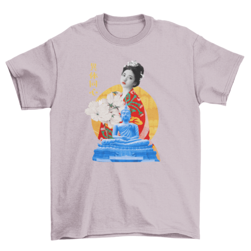 Japanese collage girl t-shirt - QIVERA VERAJapanese collage girl t-shirtQIVERA VERAéco - responsable