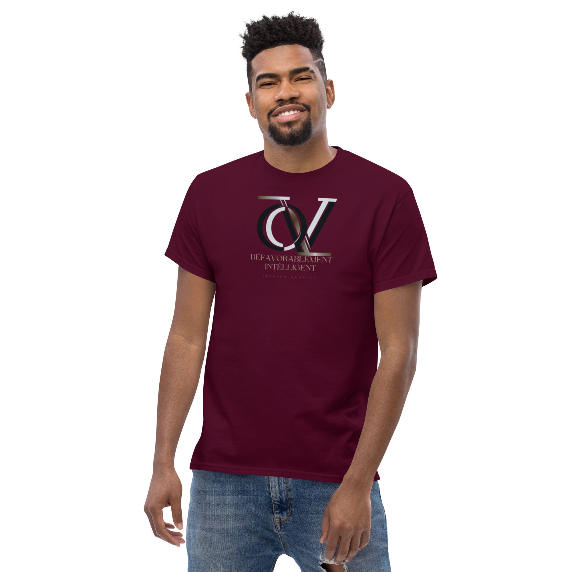 QIVERA VERA - DéfavorablementIntélligent _T-shirt classique homme - QIVERA VERAQIVERA VERA - DéfavorablementIntélligent _T-shirt classique hommeQIVERA VERAéco - responsable