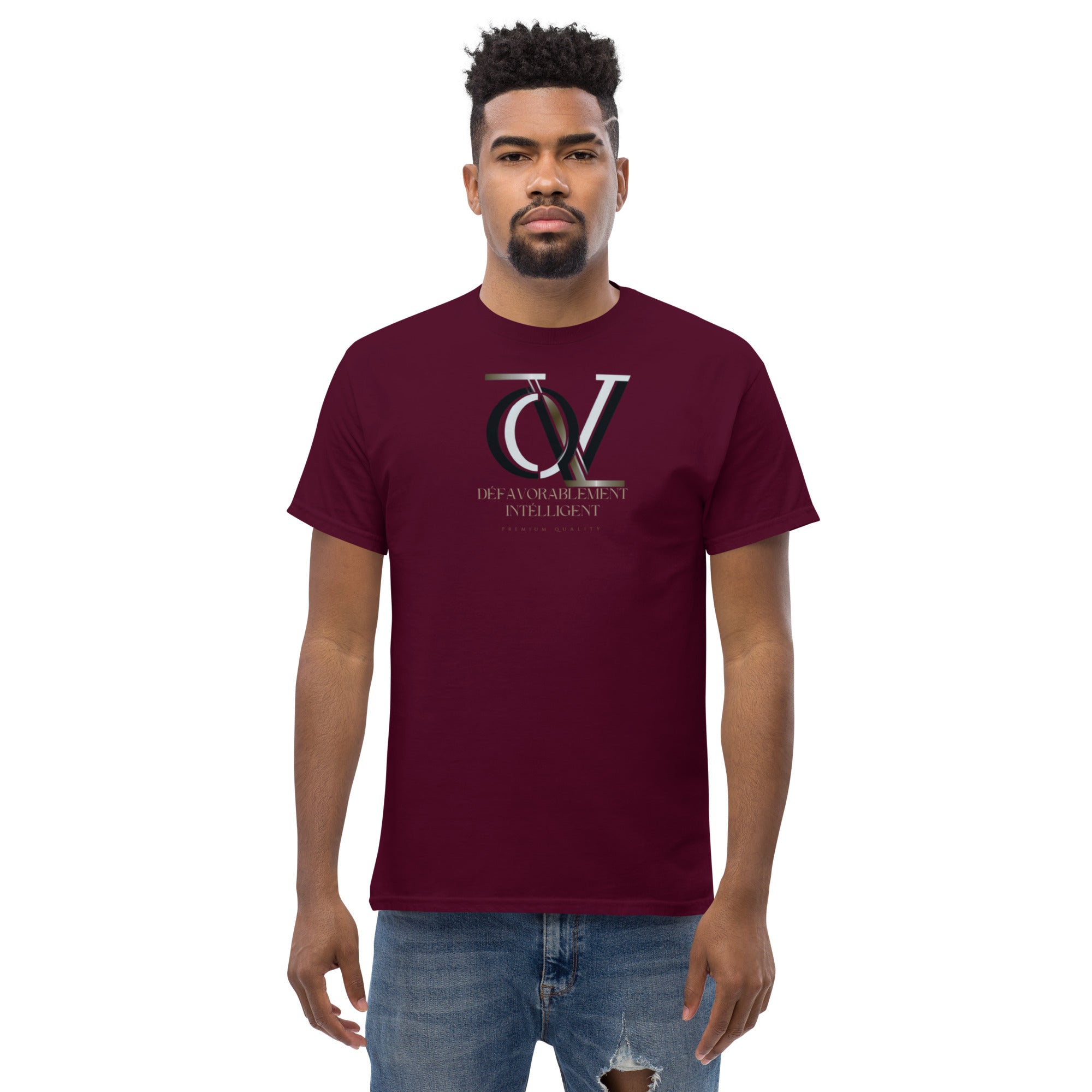 QIVERA VERA - DéfavorablementIntélligent _T-shirt classique homme - QIVERA VERAQIVERA VERA - DéfavorablementIntélligent _T-shirt classique hommeQIVERA VERAéco - responsable