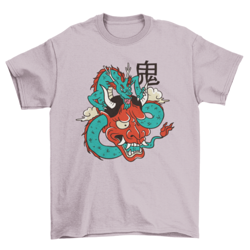 Oni mask dragon t-shirt - QIVERA VERAOni mask dragon t-shirtQIVERA VERAéco - responsable