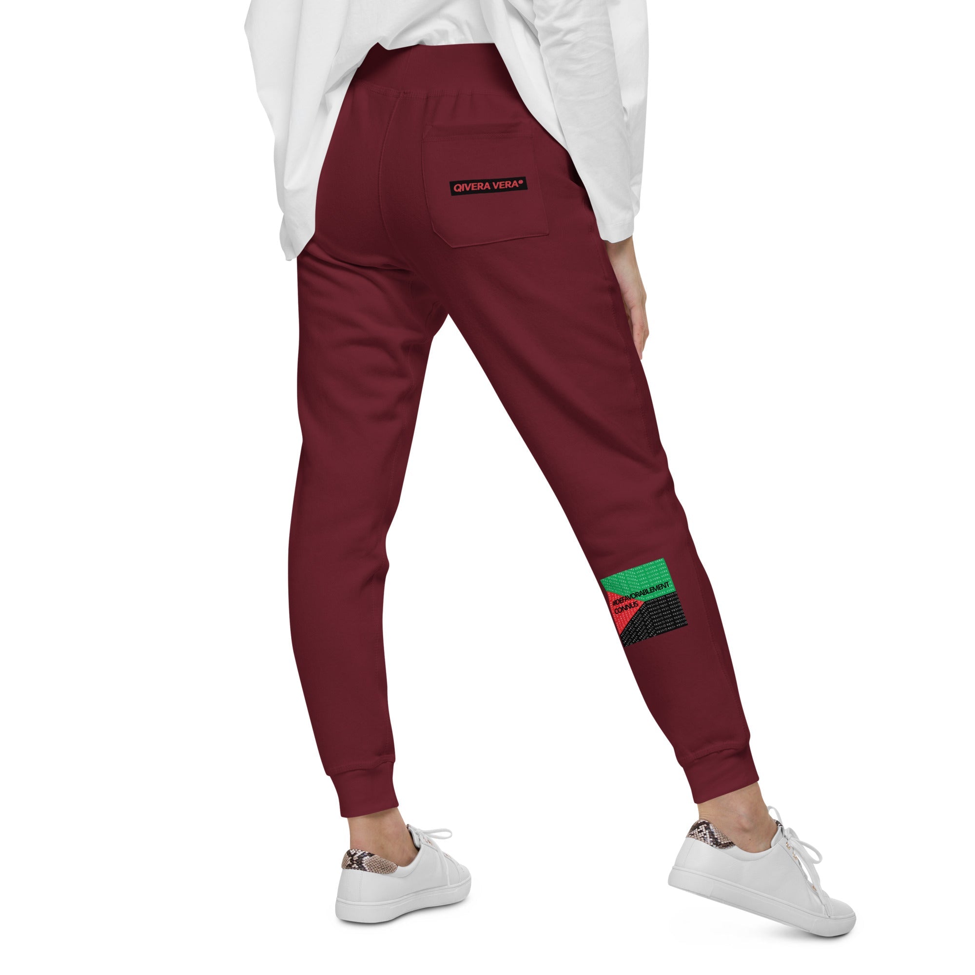 QIVERA VERA - Défavorablement Connus. Pantalon de survêtement en molleton unisexe - QIVERA VERAQIVERA VERA - Défavorablement Connus. Pantalon de survêtement en molleton unisexeQIVERA VERAéco - responsable