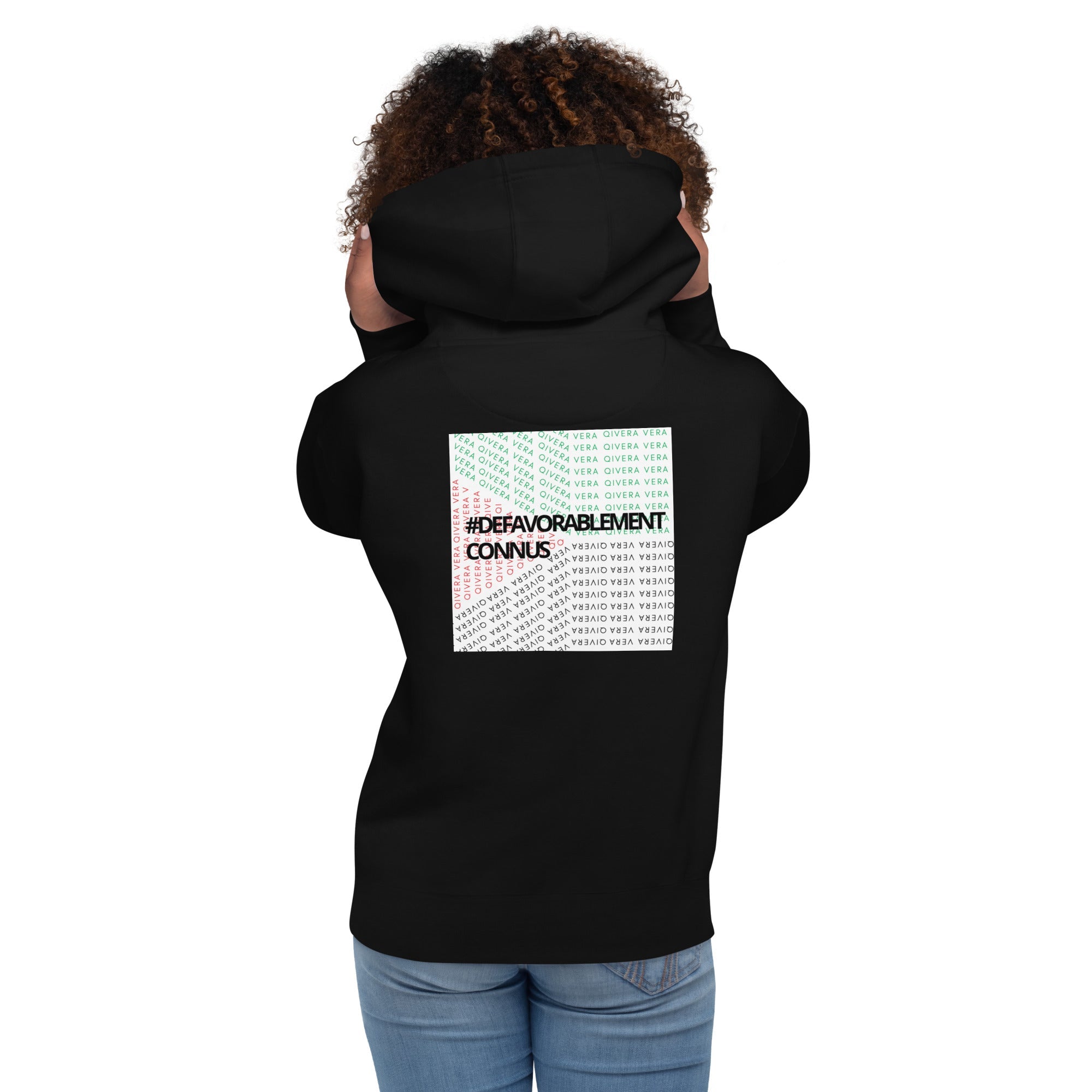 QIVERA VERA - Sweat à Capuche Unisexe "Défavorablement Connus" - QIVERA VERAQIVERA VERA - Sweat à Capuche Unisexe "Défavorablement Connus"QIVERA VERAéco - responsable
