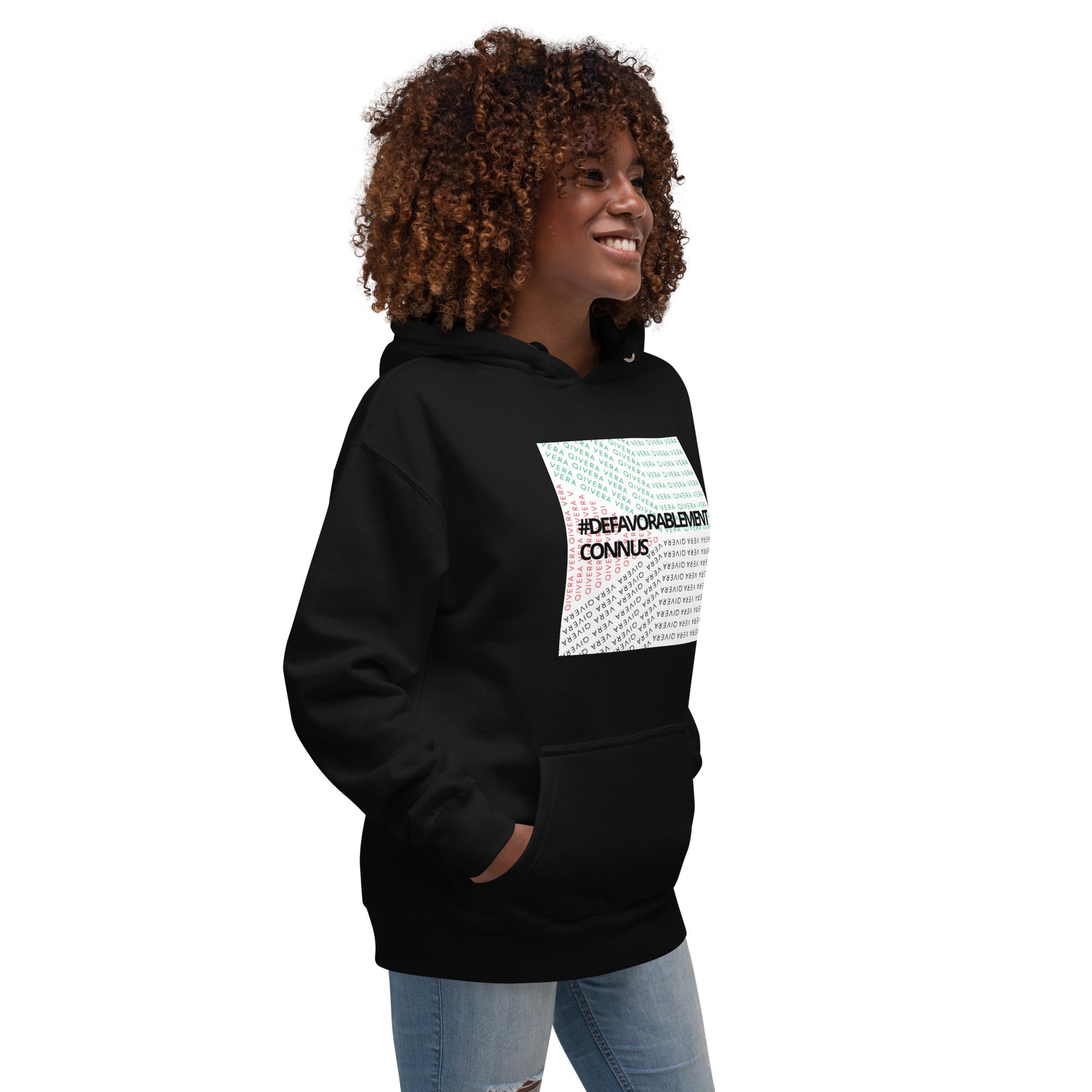 QIVERA VERA - Sweat à Capuche Unisexe "Défavorablement Connus" - QIVERA VERAQIVERA VERA - Sweat à Capuche Unisexe "Défavorablement Connus"QIVERA VERAéco - responsable