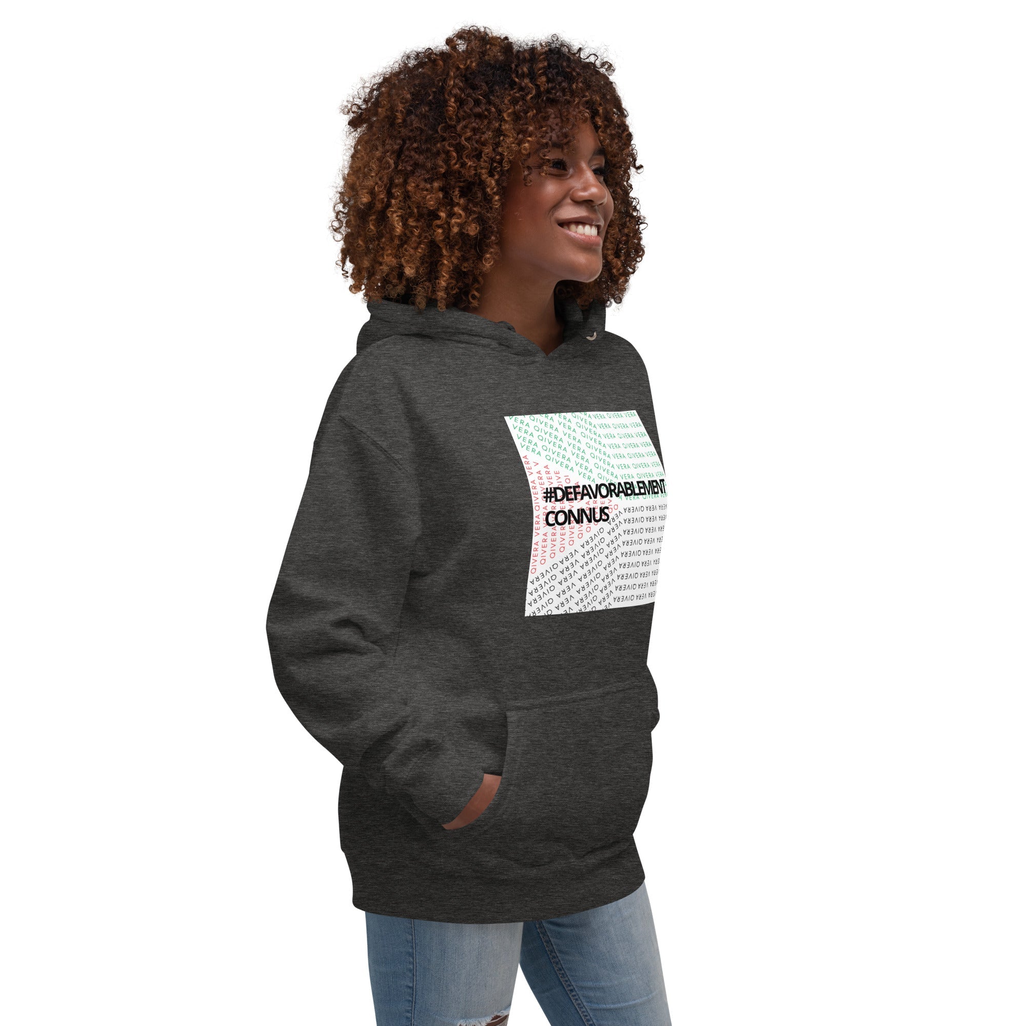 QIVERA VERA - Sweat à Capuche Unisexe "Défavorablement Connus" - QIVERA VERAQIVERA VERA - Sweat à Capuche Unisexe "Défavorablement Connus"QIVERA VERAéco - responsable