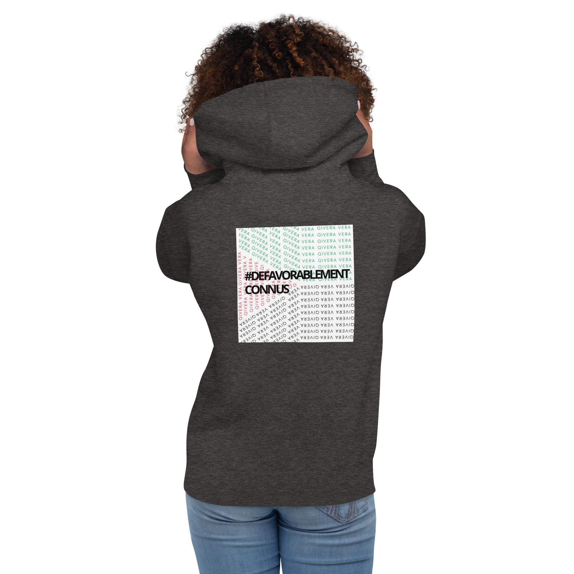 QIVERA VERA - Sweat à Capuche Unisexe "Défavorablement Connus" - QIVERA VERAQIVERA VERA - Sweat à Capuche Unisexe "Défavorablement Connus"QIVERA VERAéco - responsable