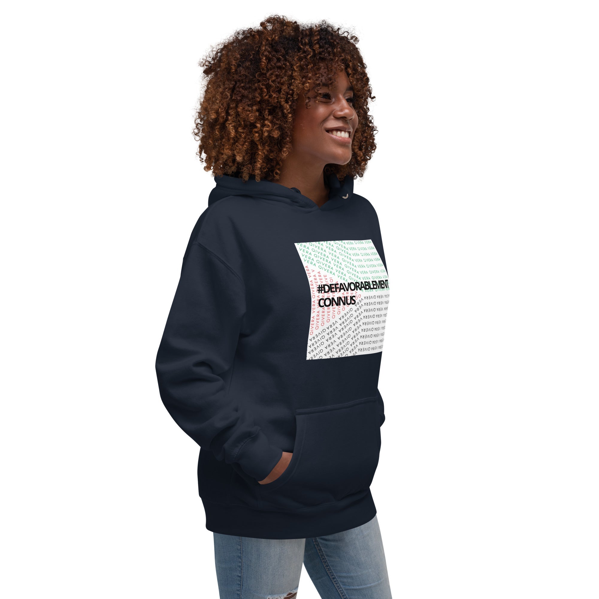 QIVERA VERA - Sweat à Capuche Unisexe "Défavorablement Connus" - QIVERA VERAQIVERA VERA - Sweat à Capuche Unisexe "Défavorablement Connus"QIVERA VERAéco - responsable