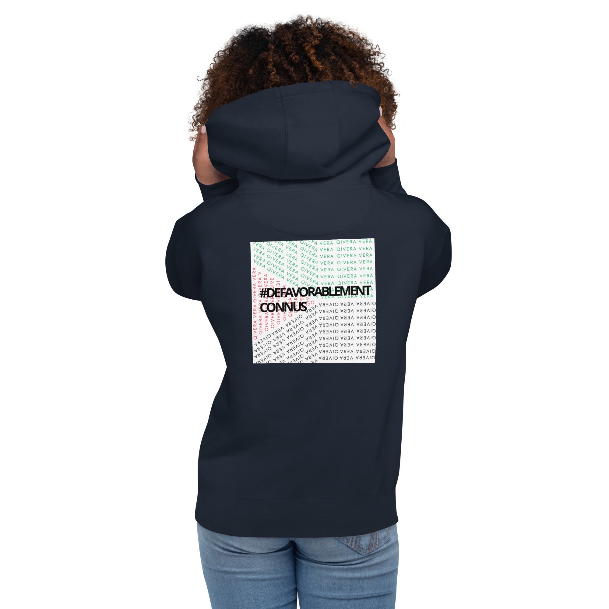 QIVERA VERA - Sweat à Capuche Unisexe "Défavorablement Connus" - QIVERA VERAQIVERA VERA - Sweat à Capuche Unisexe "Défavorablement Connus"QIVERA VERAéco - responsable