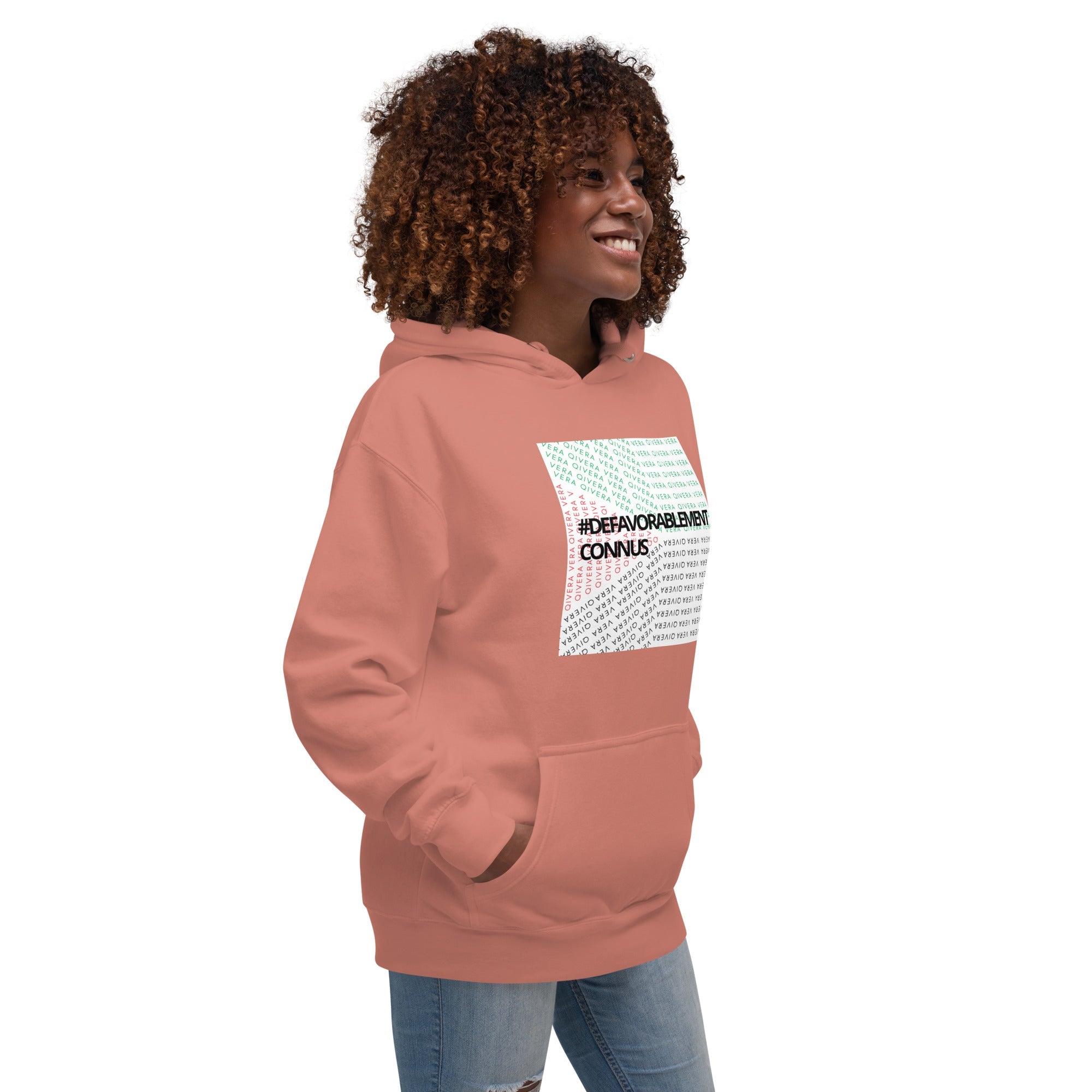 QIVERA VERA - Sweat à Capuche Unisexe "Défavorablement Connus" - QIVERA VERAQIVERA VERA - Sweat à Capuche Unisexe "Défavorablement Connus"QIVERA VERAéco - responsable