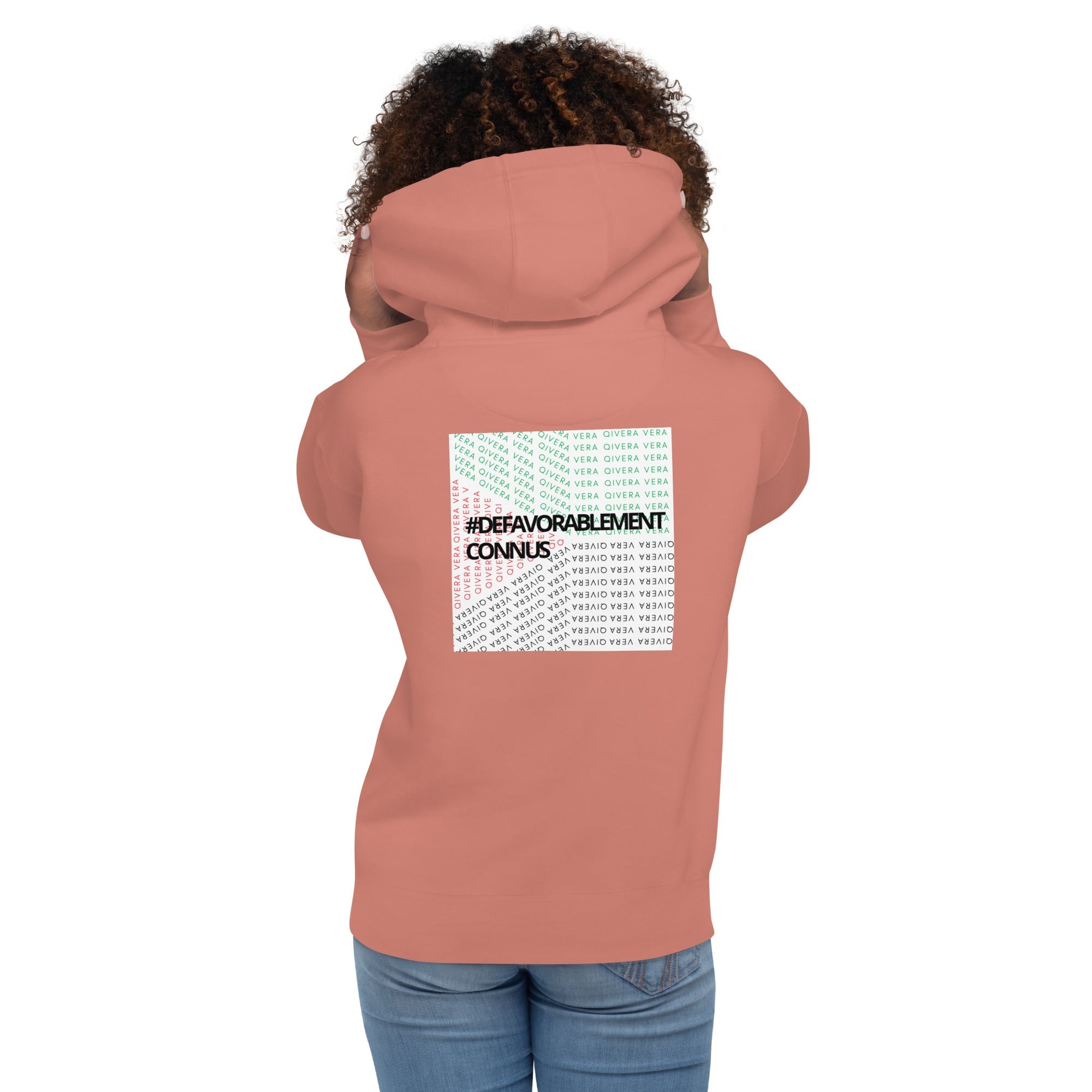 QIVERA VERA - Sweat à Capuche Unisexe "Défavorablement Connus" - QIVERA VERAQIVERA VERA - Sweat à Capuche Unisexe "Défavorablement Connus"QIVERA VERAéco - responsable