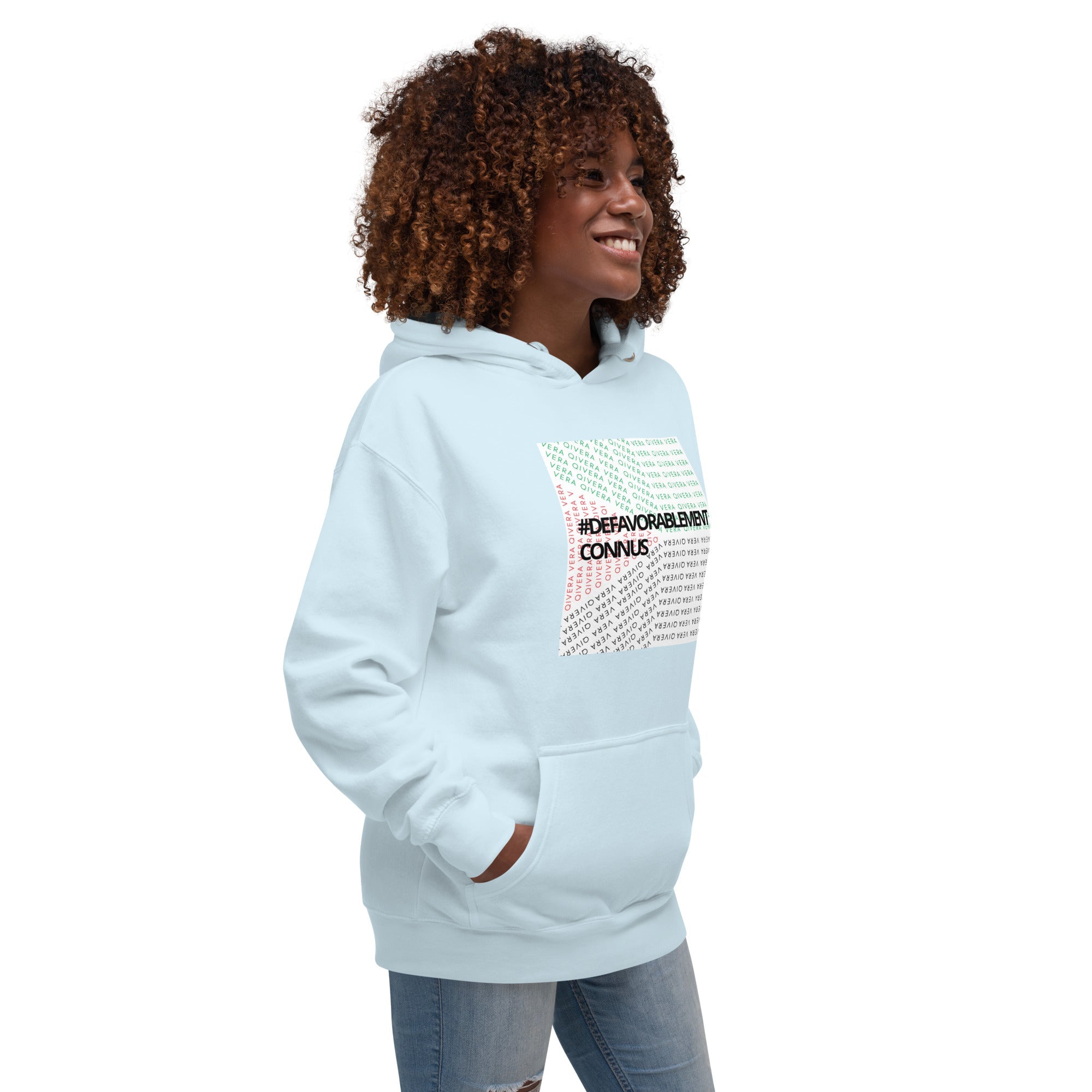 QIVERA VERA - Sweat à Capuche Unisexe "Défavorablement Connus" - QIVERA VERAQIVERA VERA - Sweat à Capuche Unisexe "Défavorablement Connus"QIVERA VERAéco - responsable