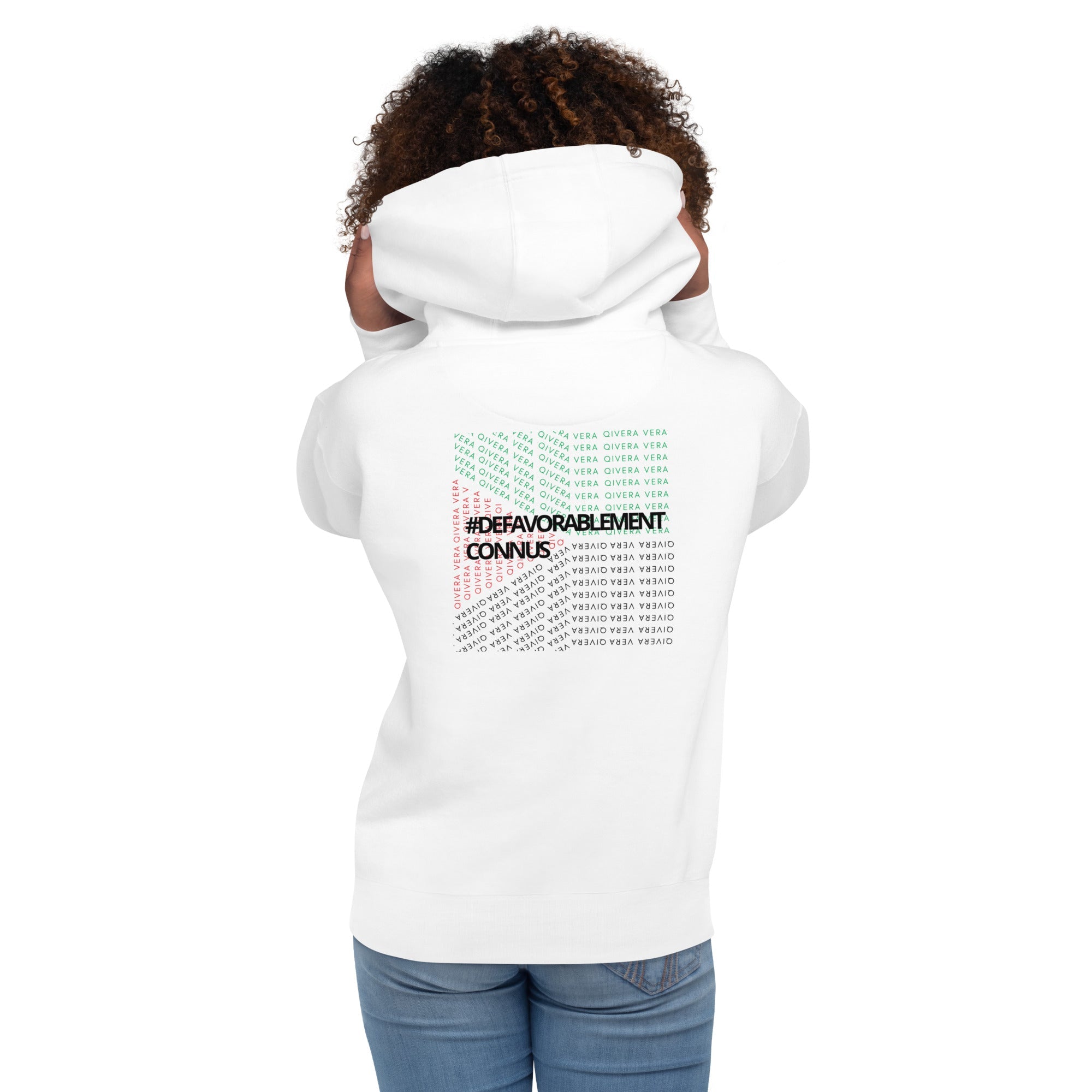 QIVERA VERA - Sweat à Capuche Unisexe "Défavorablement Connus" - QIVERA VERAQIVERA VERA - Sweat à Capuche Unisexe "Défavorablement Connus"QIVERA VERAéco - responsable