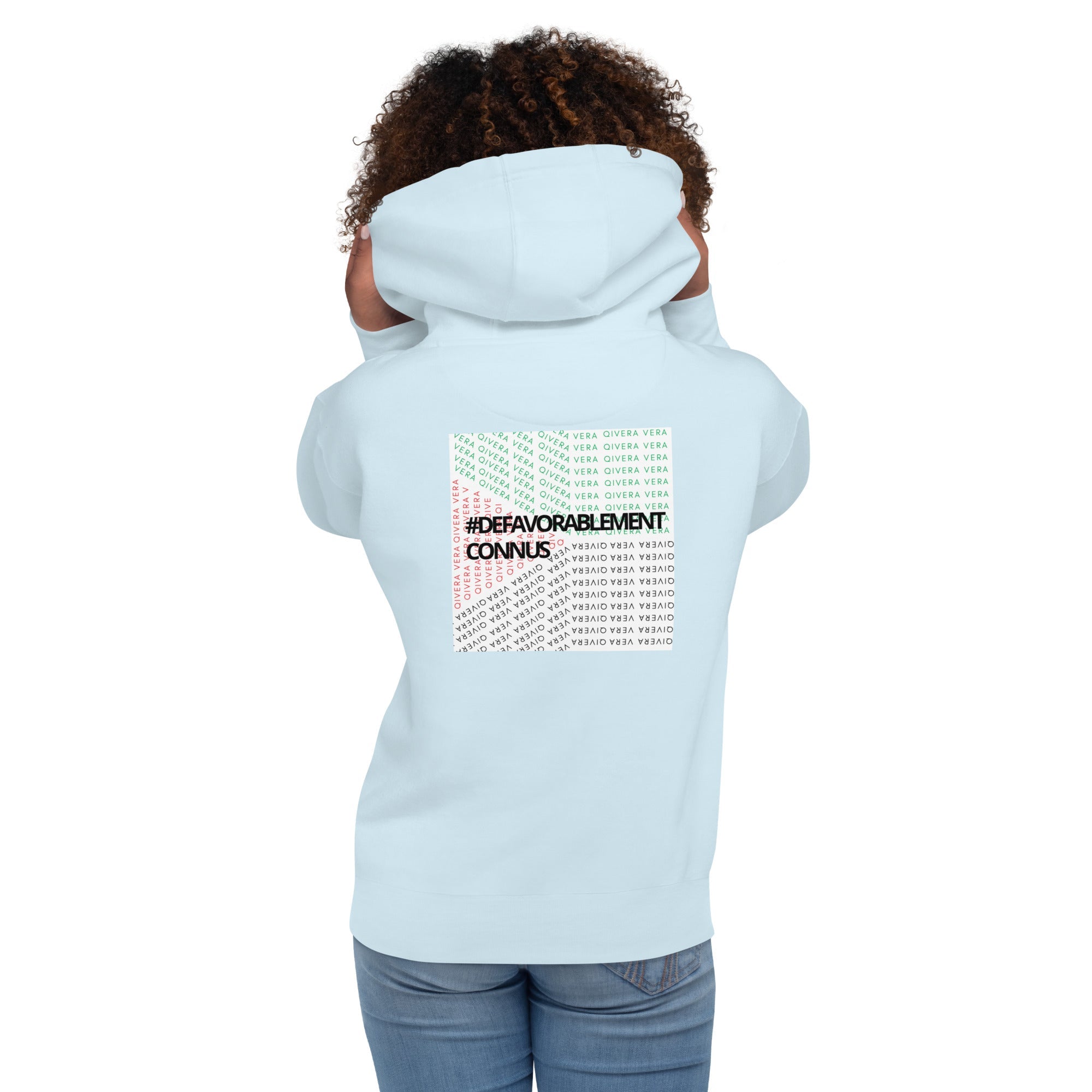 QIVERA VERA - Sweat à Capuche Unisexe "Défavorablement Connus" - QIVERA VERAQIVERA VERA - Sweat à Capuche Unisexe "Défavorablement Connus"QIVERA VERAéco - responsable