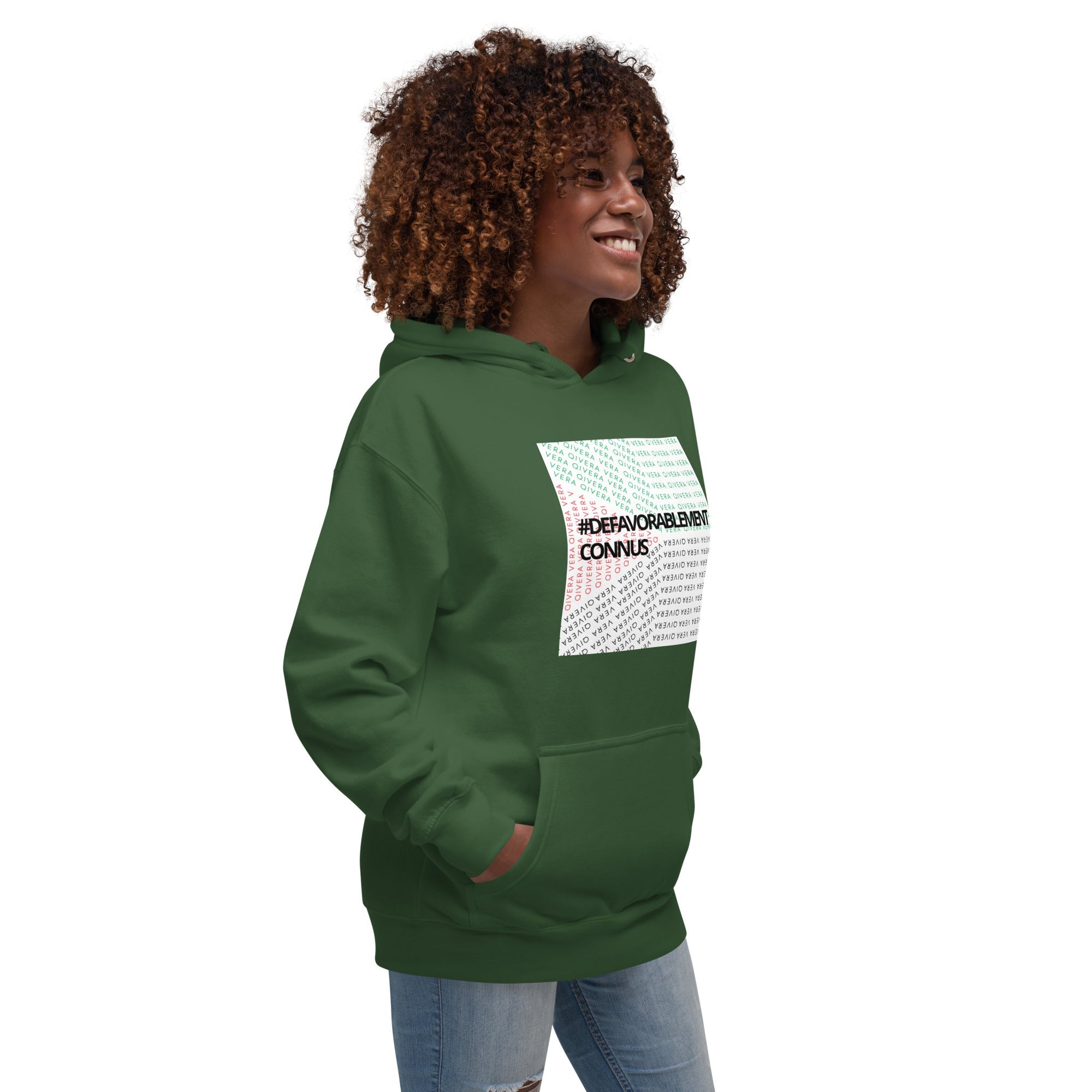 QIVERA VERA - Sweat à Capuche Unisexe "Défavorablement Connus" - QIVERA VERAQIVERA VERA - Sweat à Capuche Unisexe "Défavorablement Connus"QIVERA VERAéco - responsable