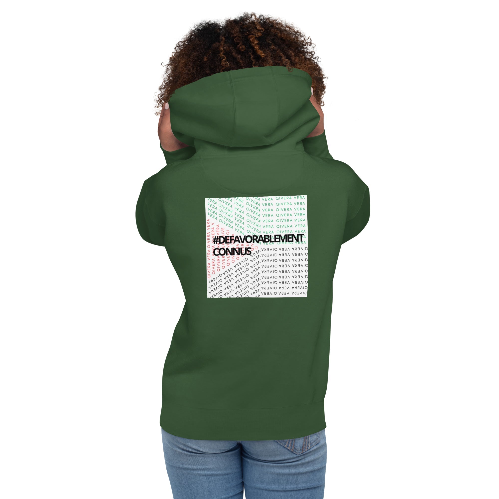 QIVERA VERA - Sweat à Capuche Unisexe "Défavorablement Connus" - QIVERA VERAQIVERA VERA - Sweat à Capuche Unisexe "Défavorablement Connus"QIVERA VERAéco - responsable