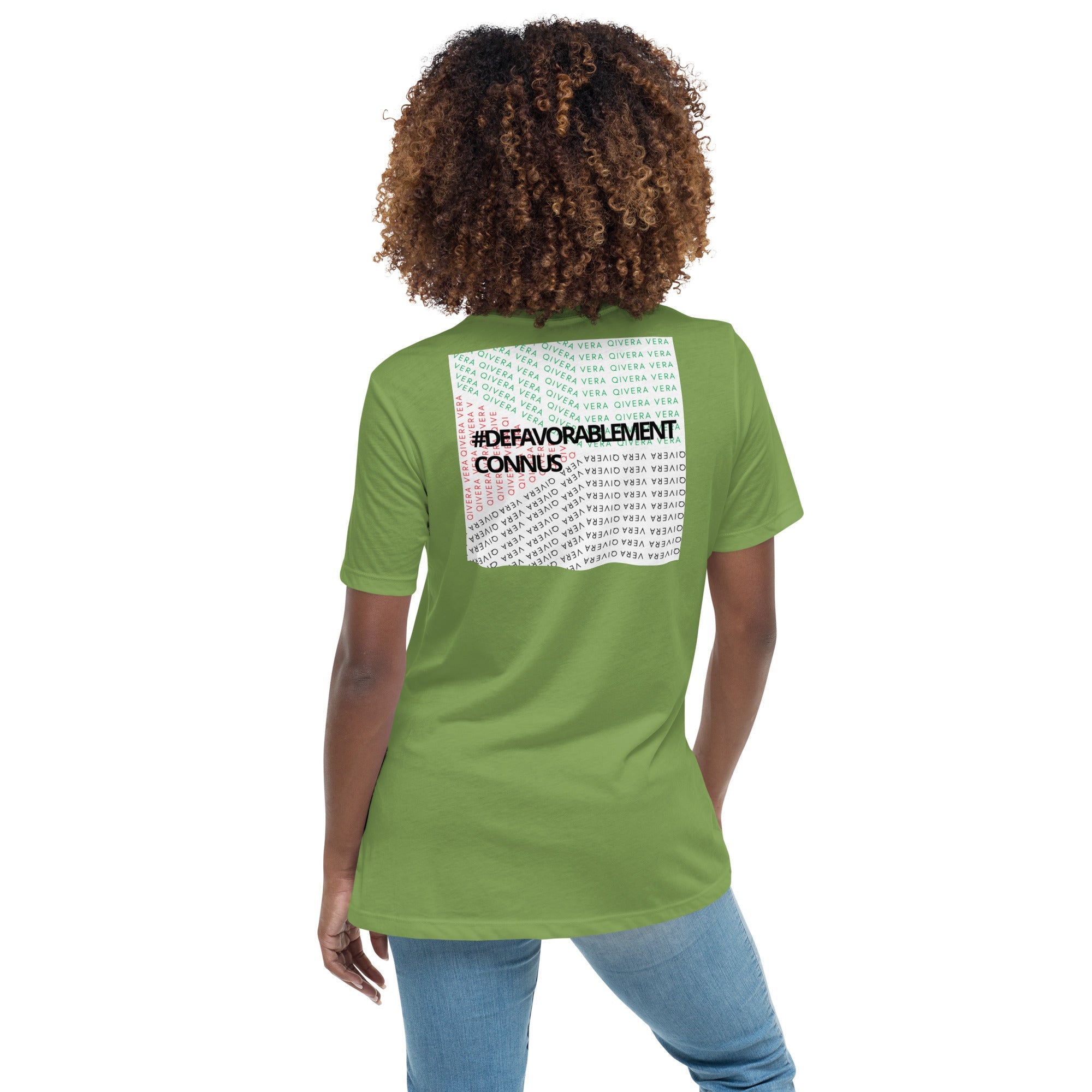 QIVERA VERA - Défavorablement Connus. T-shirt Décontracté pour Femme - QIVERA VERAQIVERA VERA - Défavorablement Connus. T-shirt Décontracté pour FemmeQIVERA VERAéco - responsable