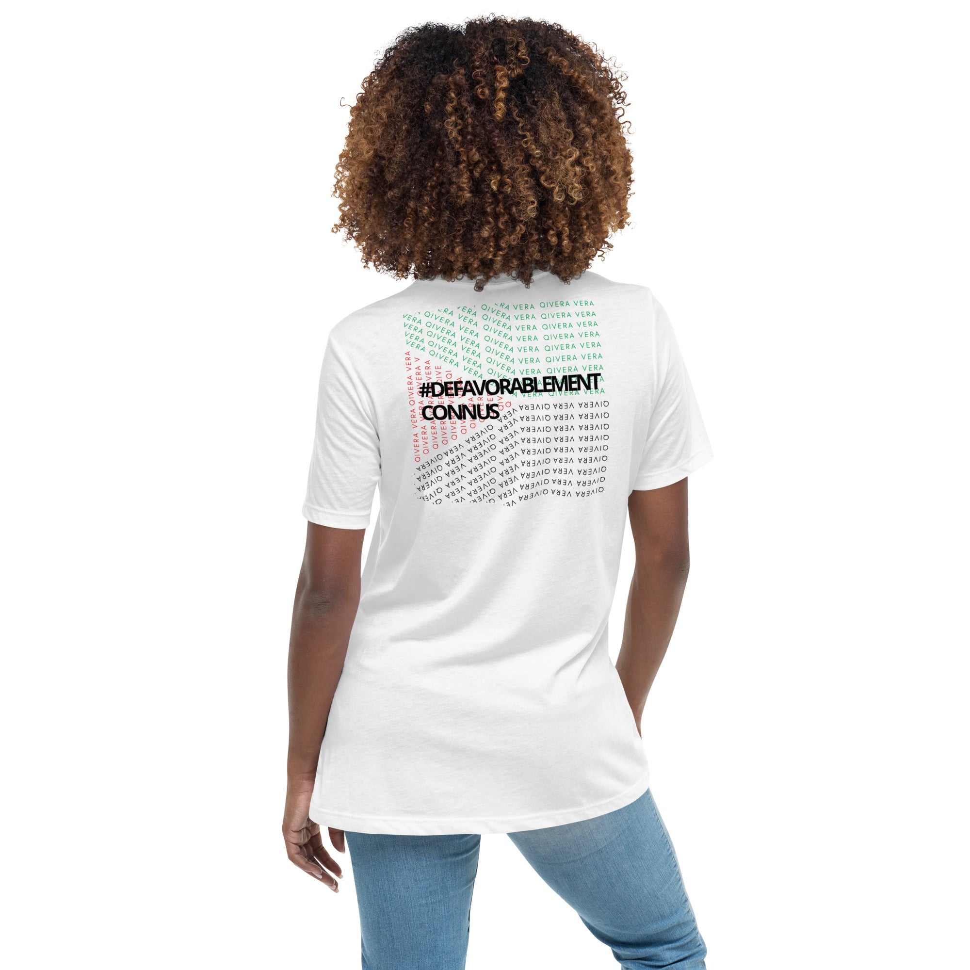 QIVERA VERA - Défavorablement Connus. T-shirt Décontracté pour Femme - QIVERA VERAQIVERA VERA - Défavorablement Connus. T-shirt Décontracté pour FemmeQIVERA VERAéco - responsable