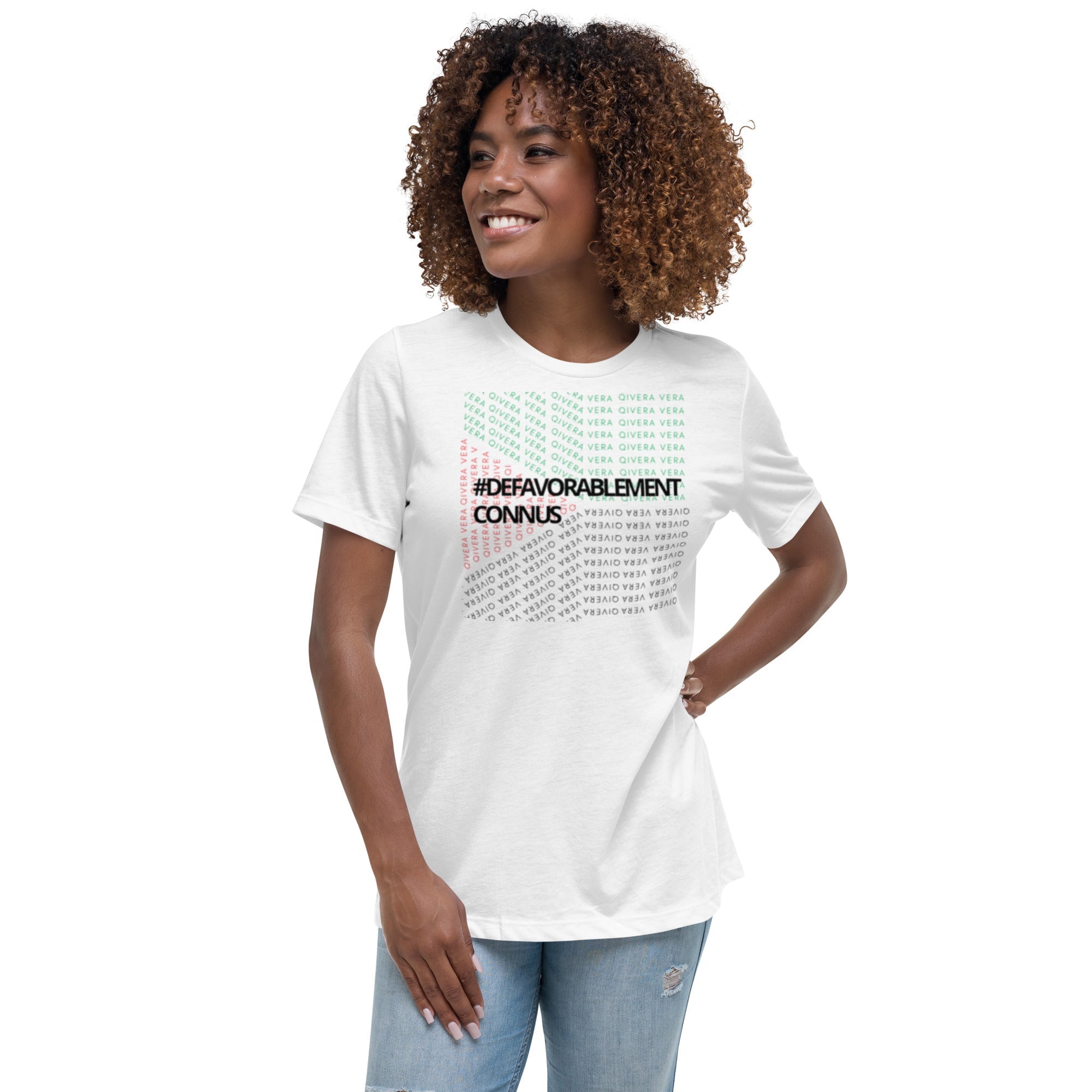 QIVERA VERA - Défavorablement Connus. T-shirt Décontracté pour Femme - QIVERA VERAQIVERA VERA - Défavorablement Connus. T-shirt Décontracté pour FemmeQIVERA VERAéco - responsable