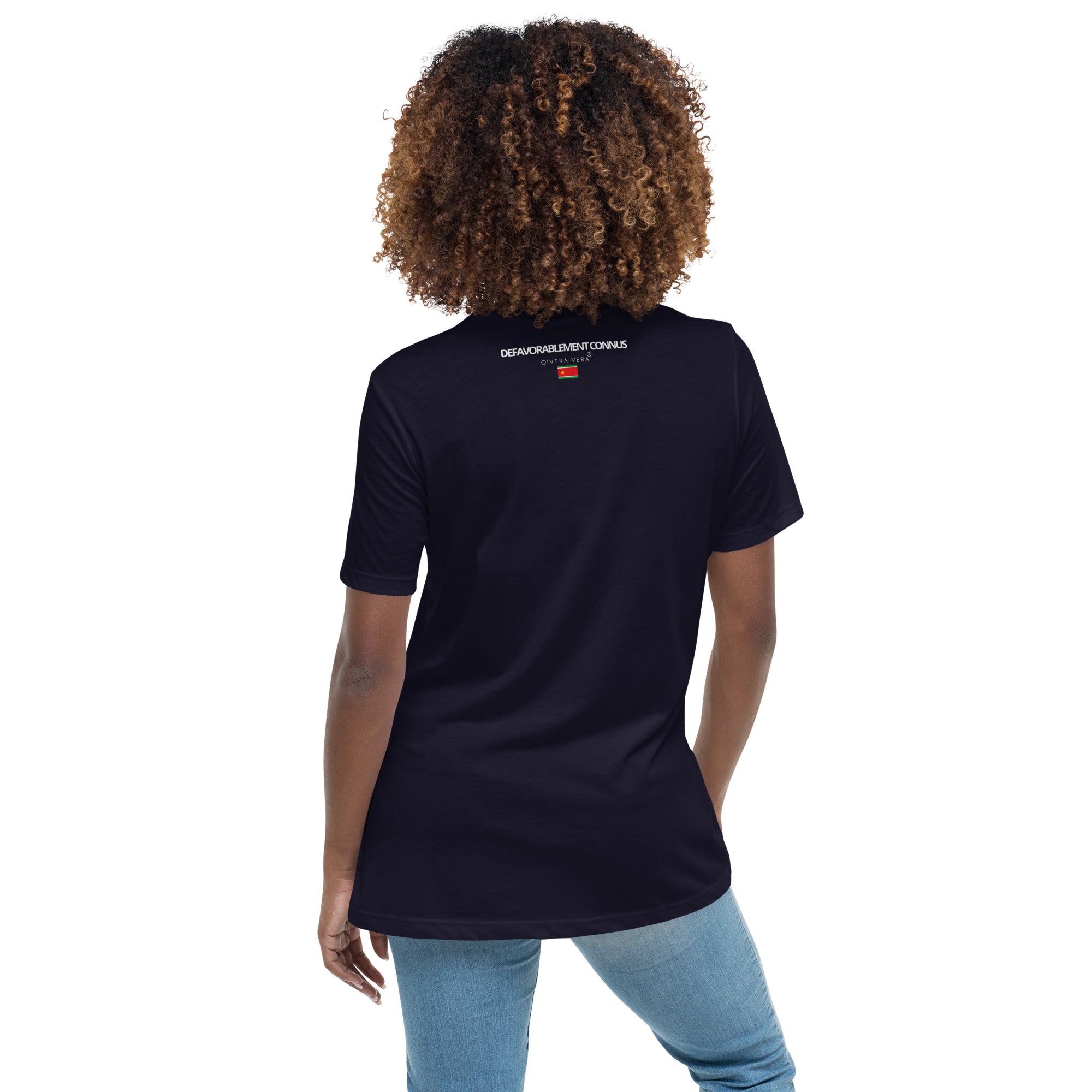 QIVERA VERA - DéfavorablementConnus _Gwada T-shirt Décontracté pour Femme - QIVERA VERAQIVERA VERA - DéfavorablementConnus _Gwada T-shirt Décontracté pour FemmeQIVERA VERAéco - responsable