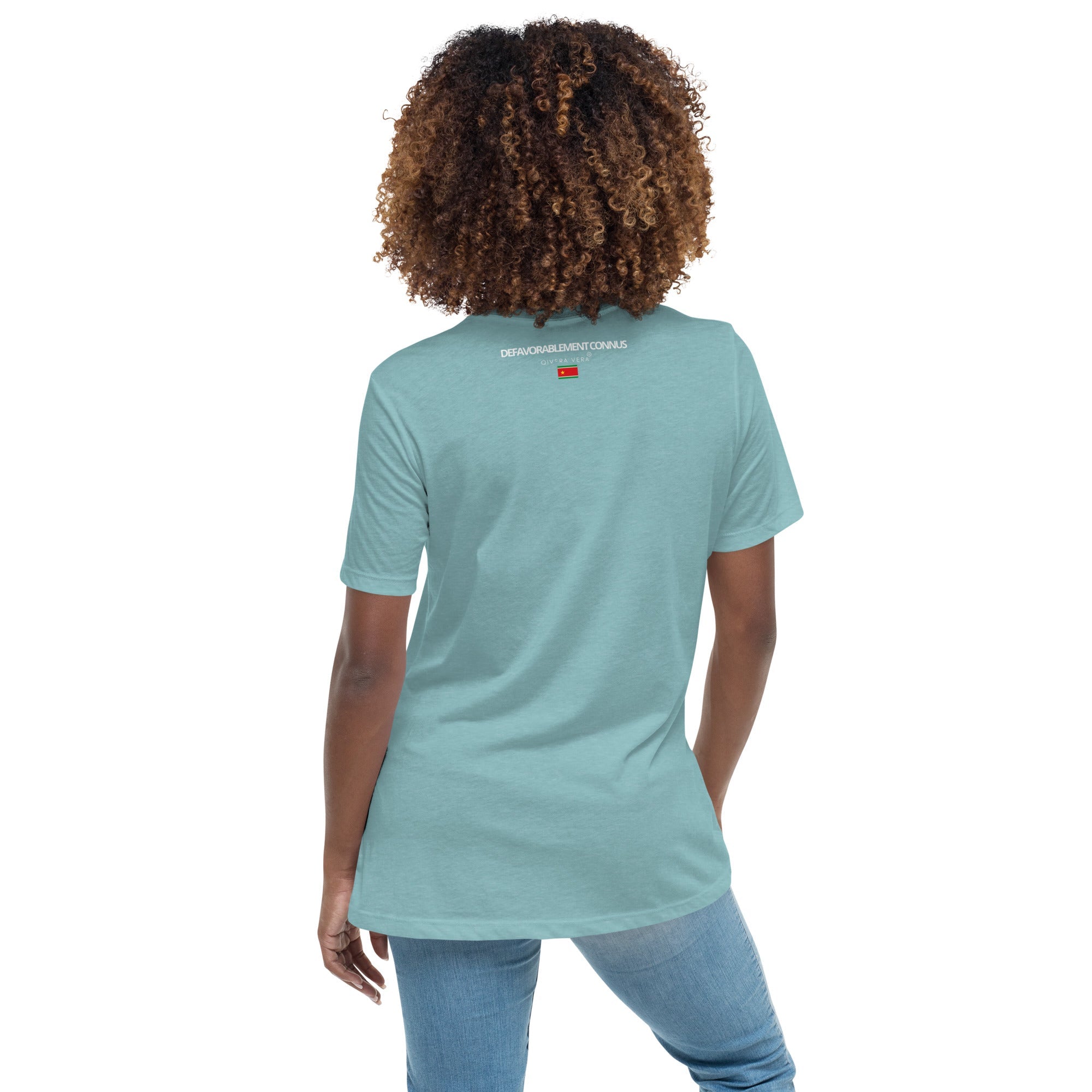 QIVERA VERA - DéfavorablementConnus _Gwada T-shirt Décontracté pour Femme - QIVERA VERAQIVERA VERA - DéfavorablementConnus _Gwada T-shirt Décontracté pour FemmeQIVERA VERAéco - responsable