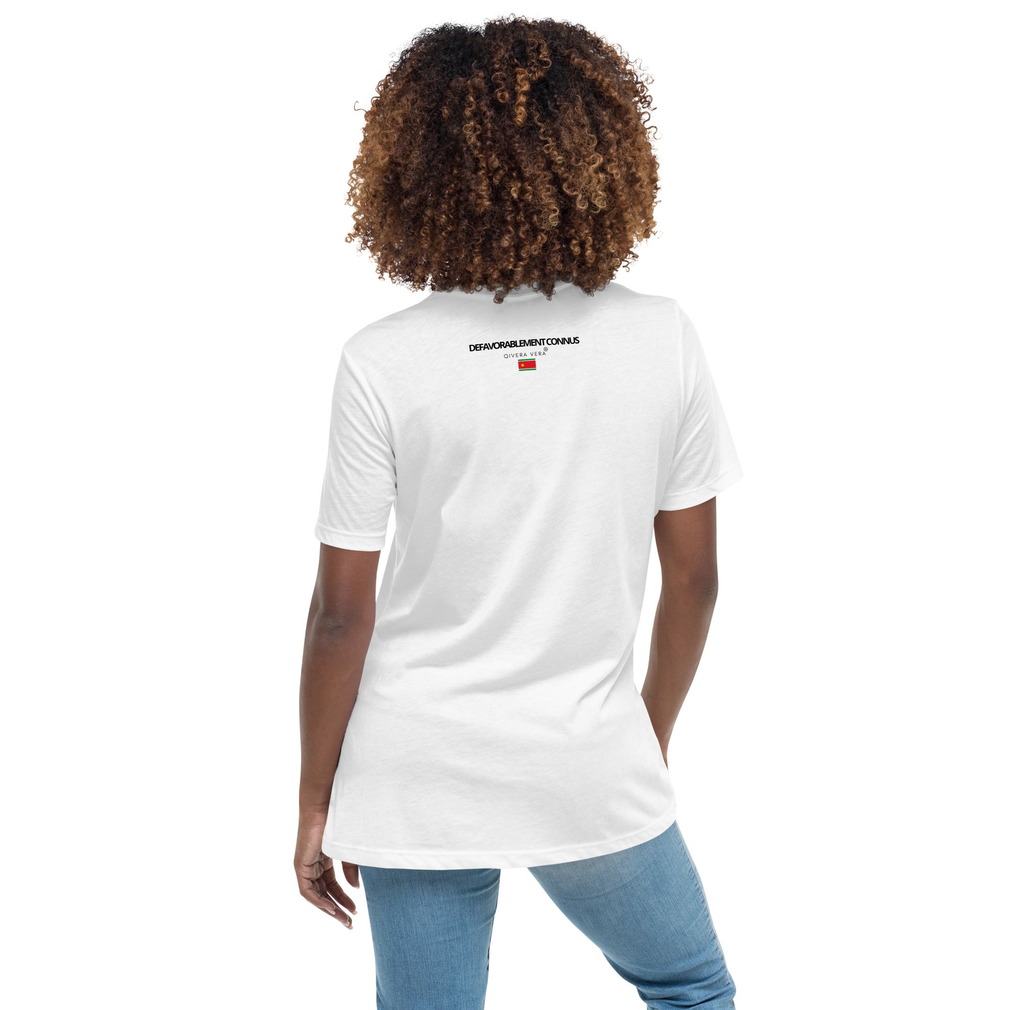 QIVERA VERA - DéfavorablementConnus_ Gwada T-shirt Décontracté pour Femme - QIVERA VERAQIVERA VERA - DéfavorablementConnus_ Gwada T-shirt Décontracté pour FemmeQIVERA VERAéco - responsable
