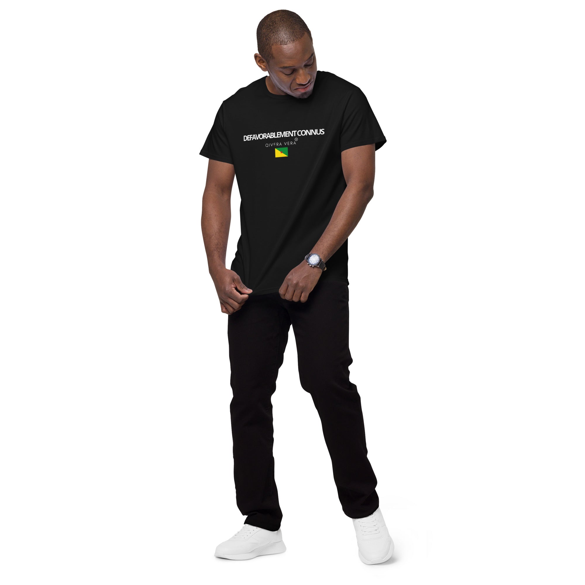 QIVERA VERA - DEFAVORABLEMENTConnus _ T-shirt premium en coton homme - QIVERA VERAQIVERA VERA - DEFAVORABLEMENTConnus _ T-shirt premium en coton hommeQIVERA VERAéco - responsable