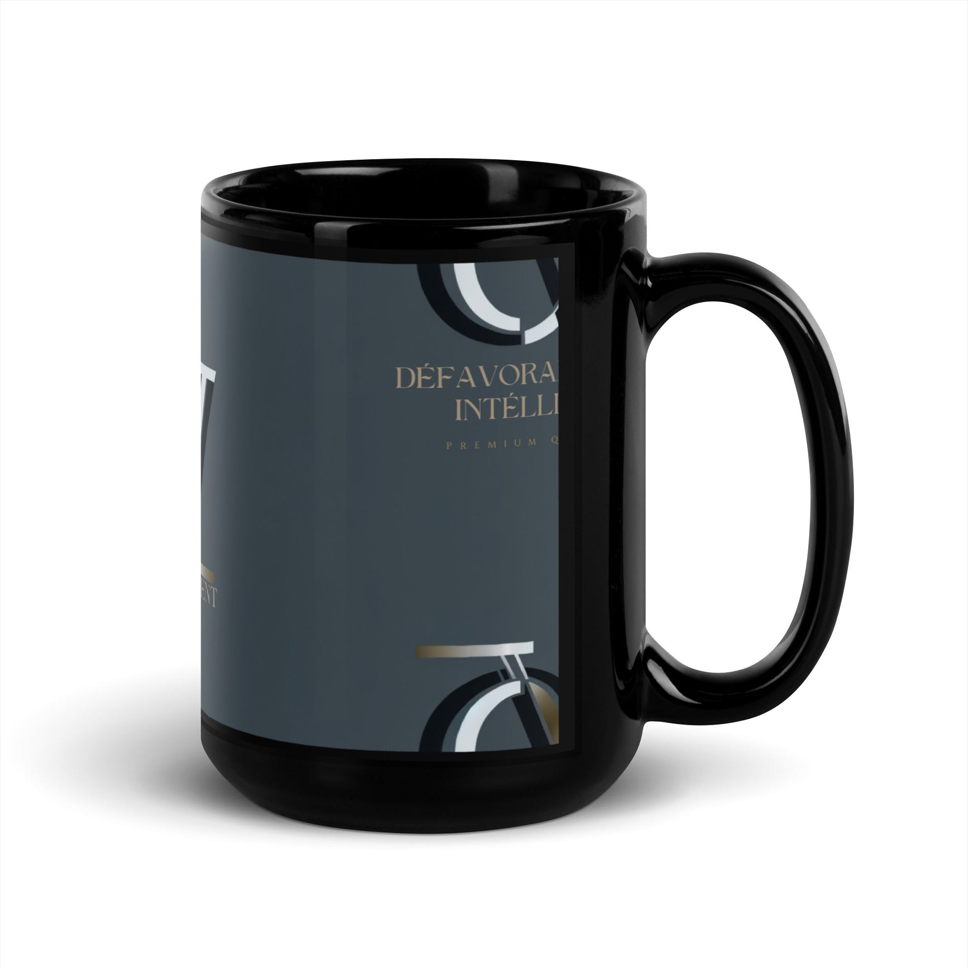 QIVERA VERA - DéfavorablementIntélligent _Mug brillant noir - QIVERA VERAQIVERA VERA - DéfavorablementIntélligent _Mug brillant noirQIVERA VERAéco - responsable